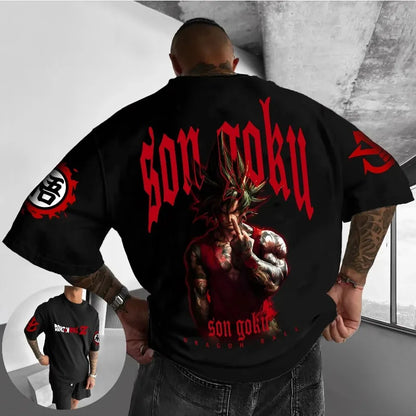 Dragon Ball-animations-T-shirt med New Broli-motiv – sommermodel til mænd og kvinder, løs pasform, casual, børn, forældre-barn, kortærmet top