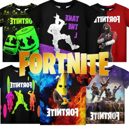 Czerwony Jade Fortnite Anime Battle Royale 3D T-shirt dla mężczyzn, kobiet i dzieci – T-shirt Pelly, prezent urodzinowy dla dziewczynek i chłopców