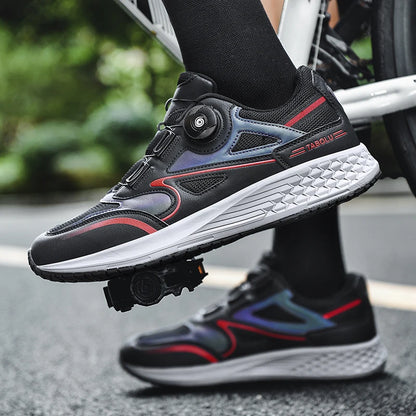 Mtb Cycling Shoes Men 2024 Flat Bottom Dirt Bike Race Mountain Footwear Bicycle Indoor Cleats Lock Cleat Trekking Cycling Sneake