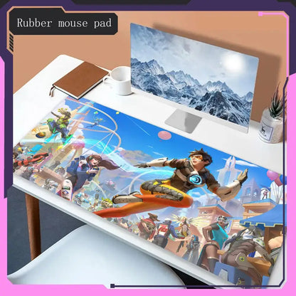 Hot selling items overwatch Mouse Pad Animation mouse pad game accessories desktop Hot selling mouse pad laptop game mouse pad