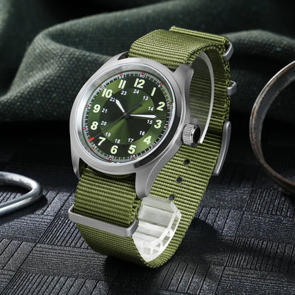 Militado ML08 Quartz Watch Ronda 515 Movement Domed Sapphire Wristwatch BGW9 Luminous 10Bar Waterproof 38mm Men Watches