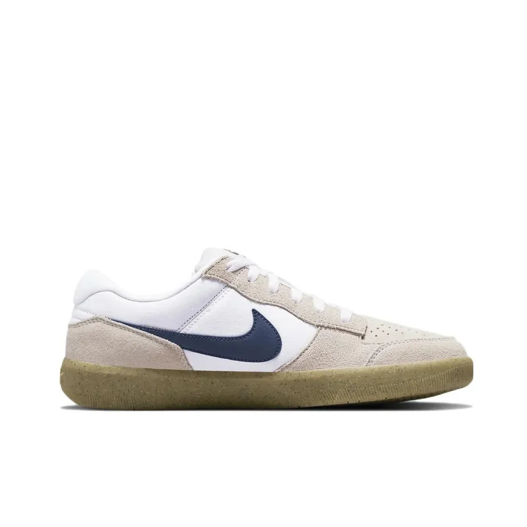 Nike SB Force 58 Padded Breathable Durable Premium Low-Top Skate Shoes Unisex Grey White Blue CZ2959-100