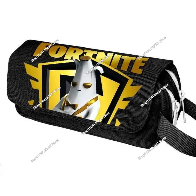 Fortnite Anime Character New Backpacks Cartoon Battle Royale Student 3-piece Set Book Bag Meal Box Pen Bag Anime Gifts