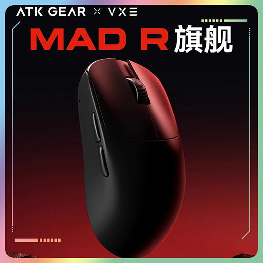 Atk Vxe Vgn Mad R Major Ultra-Lightweight Wireless Mouse Ergonomic Game Dual-Mode Esports Office Mouse PAW3395 Gift