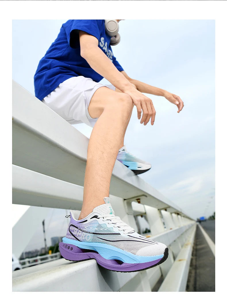 Baskets de marathon respirantes pour hommes - Chaussures de basket-ball tendance - Chaussures de marche pour homme - Baskets décontractées pour femme - Légères
