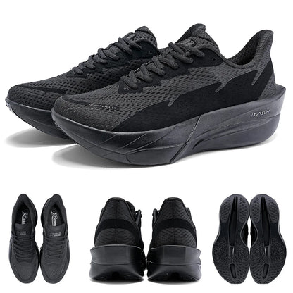 IRUNSVAN Carbonfaser-Sneaker – Laufschuhe für Anfänger und Fortgeschrittene – atmungsaktiv und bequem – Trainingsschuhe mit dicker Sohle – Unisex 130