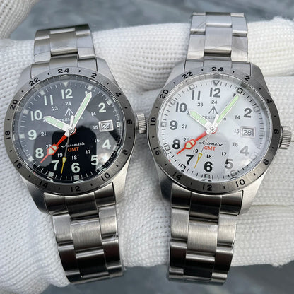 Reloj de pulsera mecánico STEELFLIER Official SF792 GMT con movimiento NH34, luminiscencia Super BGW9 C3, impermeable 200M, reloj de buceo de lujo para hombre