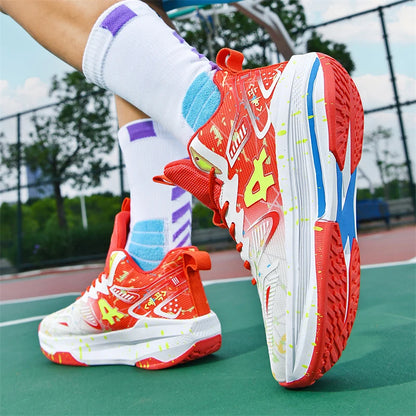 Chaussures de basket-ball pour hommes, respirantes, avec amorti, antidérapantes, résistantes à l'usure, chaussures de course, chaussures de sport pour entraînement en salle de sport, baskets de basket-ball pour hommes.