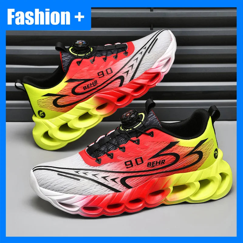 Sneakers unisex leggere con suola morbida e ammortizzante, scarpe da corsa professionali per l’allenamento, nuove scarpe da corsa per l’outdoor con fibbia girevole