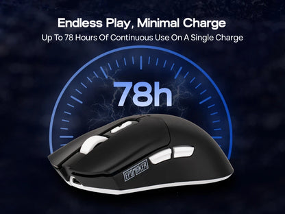 EPOMAKER Click Lite Wired/BT/2.4GHz Wireless Gaming Mouse, PAW3311 Sensor, 800 to 24000 DPI with 500mAh Battery for PC/Mac/Linux