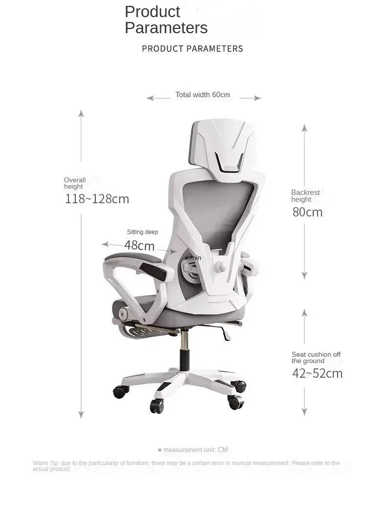 Computer Chair, Rotating Office Chair, Boss Chair, Comfortable to Lie Down, Student Bedroom, Engineering Chairs, e-sports Chairs