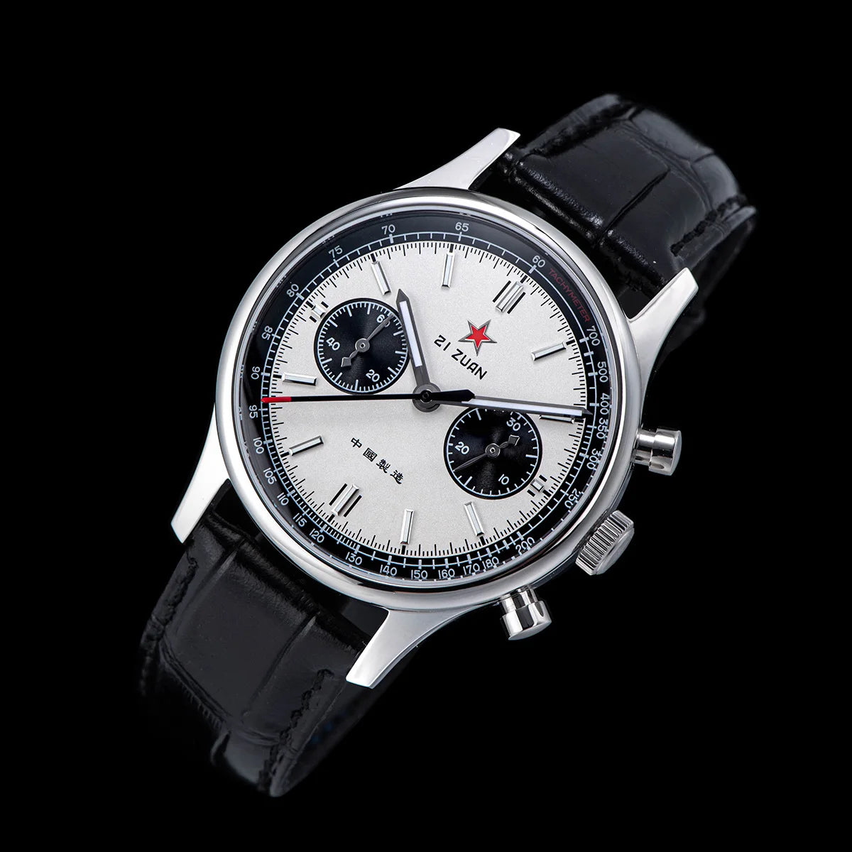 1963 Panda Pilot Chronograph Watch Men 40mm Air Force Sapphire Senior ST1901 Mechanical Wristwatches Retro Clock Men's Watch
