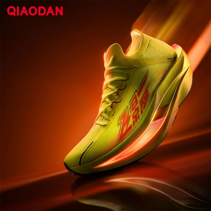 QIAODAN Feiying Plaid 3 Carbon Plate Men Running Shoes 2026 Marathon Racing Sneakers Rebound Cushion Athletic Shoes QDB023262290