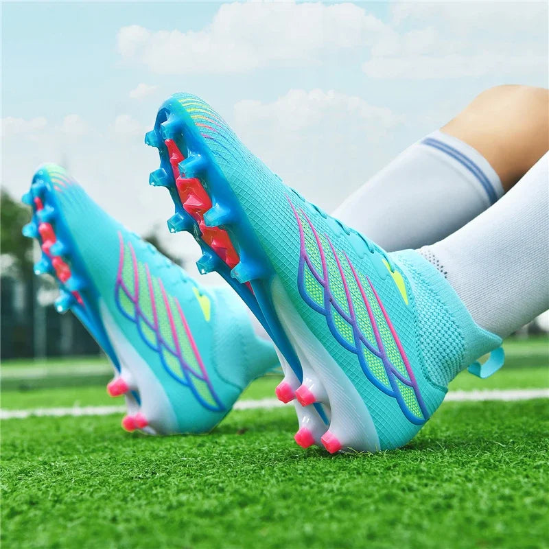 Chaussures de Football antidérapantes pour hommes, bottes de Football TF/FG, respirantes, pour l'extérieur, basses, antidérapantes, baskets de sport