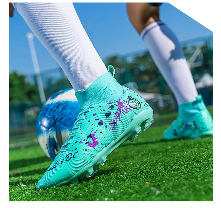 Botas de fútbol de alta calidad para hombre, zapatillas de fútbol para niños y adolescentes, botas de fútbol para niños, zapatillas deportivas unisex de fútbol