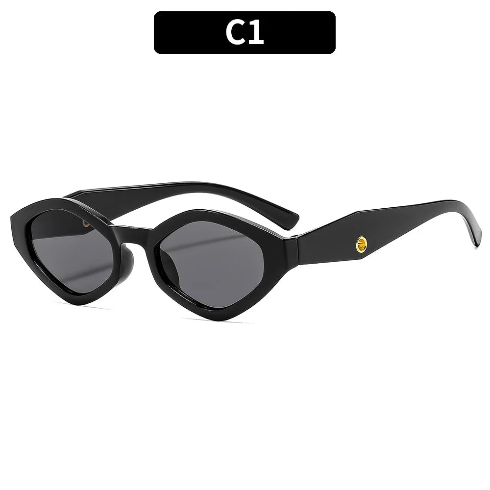 Vintage Cat Eye Sunglasses Women Men 2025 Brand Designer Fashion Goggle Sun Glasses Female Trends Shades Outside Eyewear UV400
