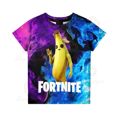Czerwony Jade Fortnite Anime Battle Royale 3D T-shirt dla mężczyzn, kobiet i dzieci – T-shirt Pelly, prezent urodzinowy dla dziewczynek i chłopców