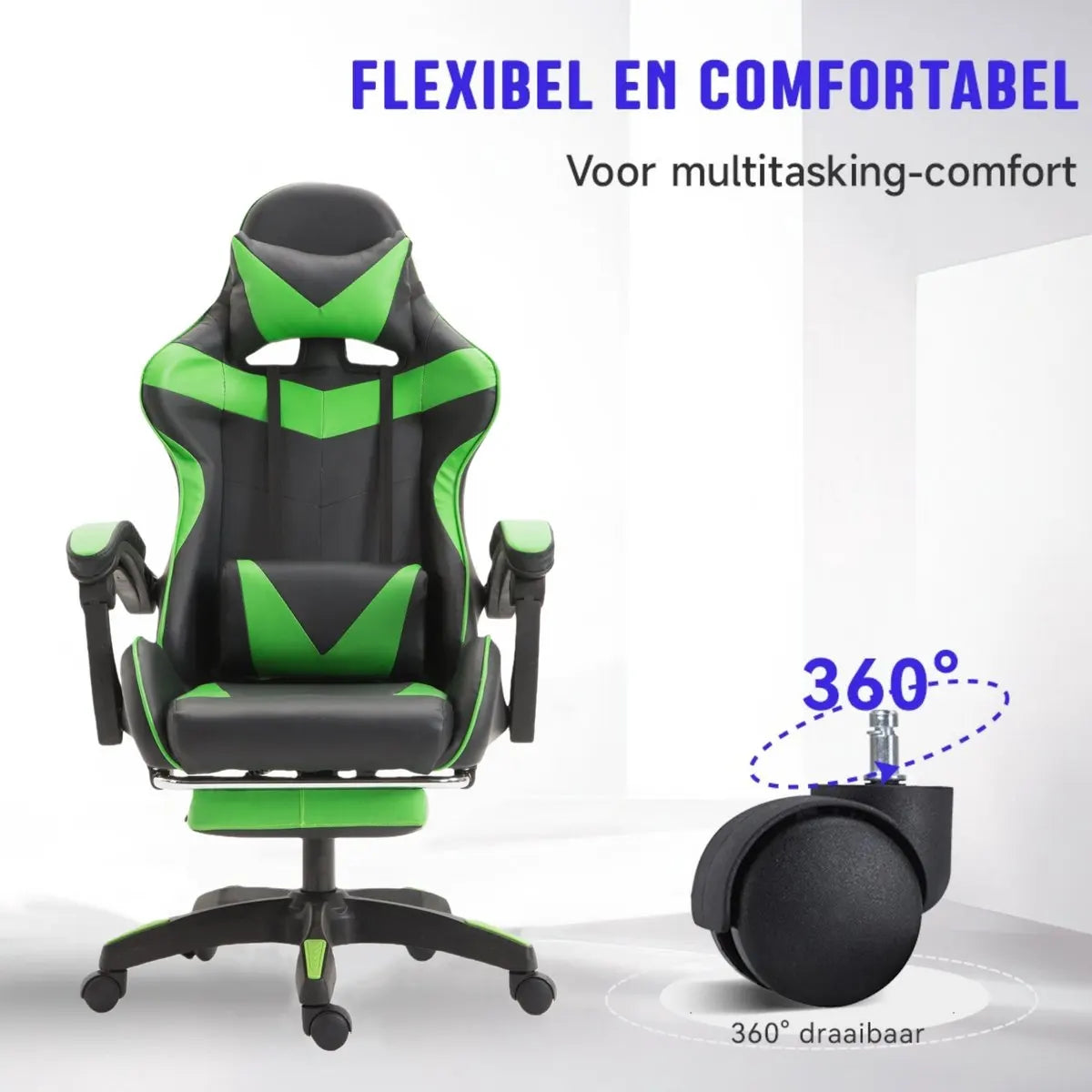 Gaming Chair Gaming Armchair Height Adjustable Office Chair with Adjustable Reclining Function with Cat Ears and Pillows