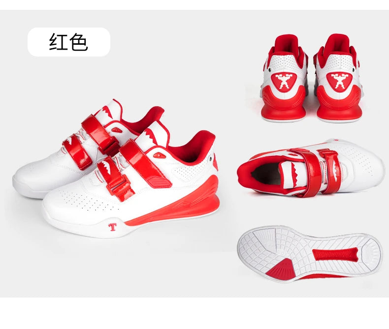 Scarpe professionali da sollevamento pesi, comode scarpe da squat indoor, scarpe sportive resistenti antiscivolo per sollevamento pesi e stacco duro