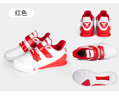 Scarpe professionali da sollevamento pesi, comode scarpe da squat indoor, scarpe sportive resistenti antiscivolo per sollevamento pesi e stacco duro