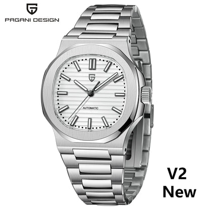 PAGANI DESIGN 2025 New Men's Watches Luxury Automatic Watch For Men Mechanical 40MM WristWatch Stainless Steel AR Sapphire glass