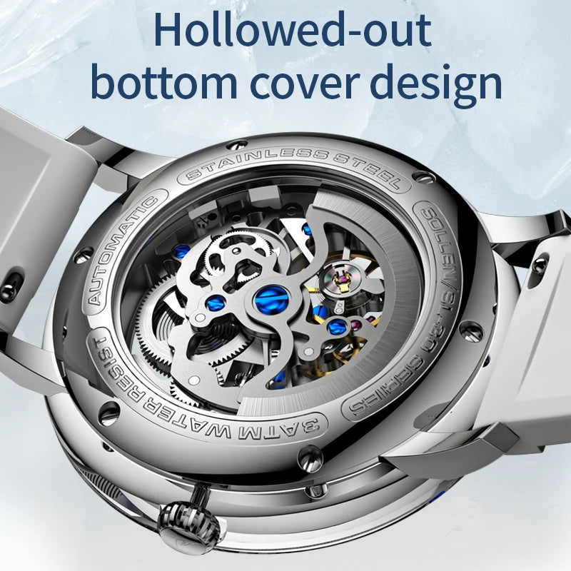 Luxury Brand Mens Automatic Watches Pagani Design Transparent Mechanical Watch For Men Sport Mechanical Skeleton Wristwatch Relo