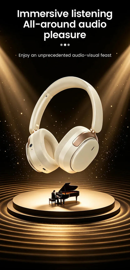 Casque audio supra-auriculaire intelligent avec caméra HD 8MP, reconnaissance d'objets par IA, traduction par IA, casque Bluetooth pour les voyages et les études