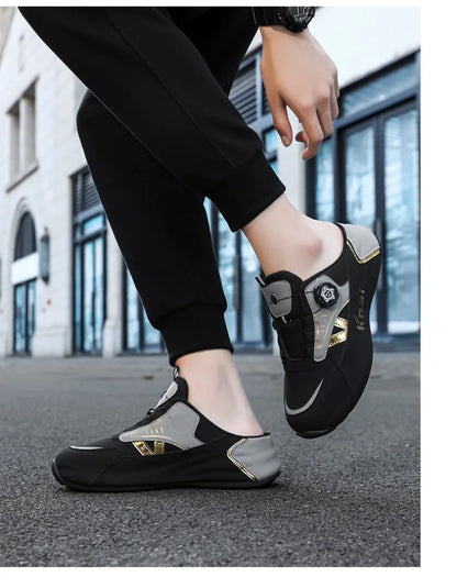 Platform Sneakers with Breathable Trendy Mesh for Summer, New Men's Sports and Leisure Shoes in Large Sizes 39-48