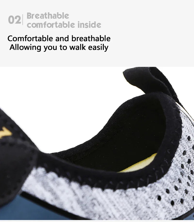 Men's Lightweight Refreshing Aqua Boots, Breathable Women's Outdoor Water Shoes, Anti-Slippery Wear-Resistant Sports Hiking Sneakers