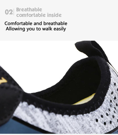 Men's Lightweight Refreshing Aqua Boots, Breathable Women's Outdoor Water Shoes, Anti-Slippery Wear-Resistant Sports Hiking Sneakers