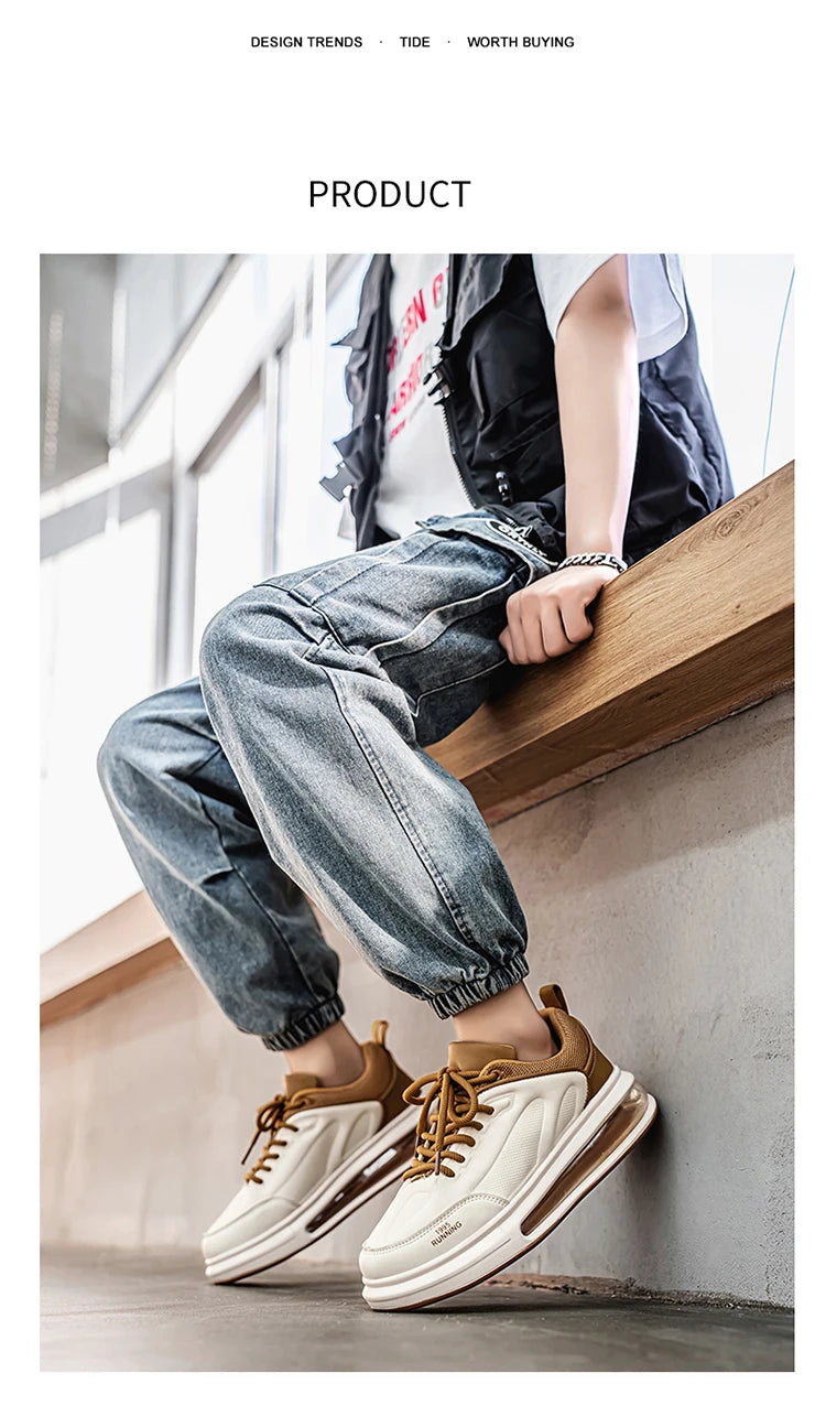 Men's Casual Sneakers, Luxury Trainer Shoes, Breathable Race Running Shoes, Fashion Loafers for Men.