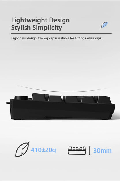 AULA F3061 Wired RGB Gaming Keyboard Membrane Keyboard 60% Gamer PC Keyboard USB Cute Keyboard