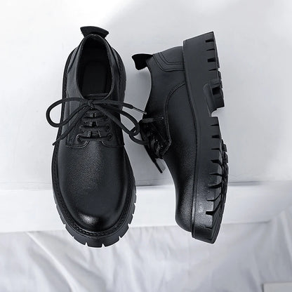White Lace-up Oxford Shoe Men Fashion Men's Leather Sneakers Breathable Casual Loafers Shoes Mens Designer Men Comfortable Shoes