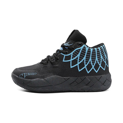 The youth actual combat basketball shoe movement outdoor comfortable cushioning wear-resisting fashion breathable high quality