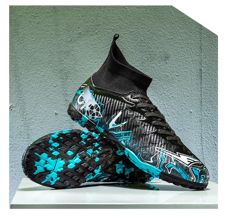 Men Professional Football Shoes Society Cleats Soccer Shoes Original Indoor Football Field Boots Grass Training TF/FG Sneaker