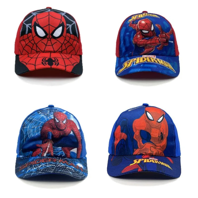 Marvel Spider-Man animefigur, basebollkeps, barnkeps med skärm, bomull/polyester, huvudbonad, solskydd för alla årstider, presenter