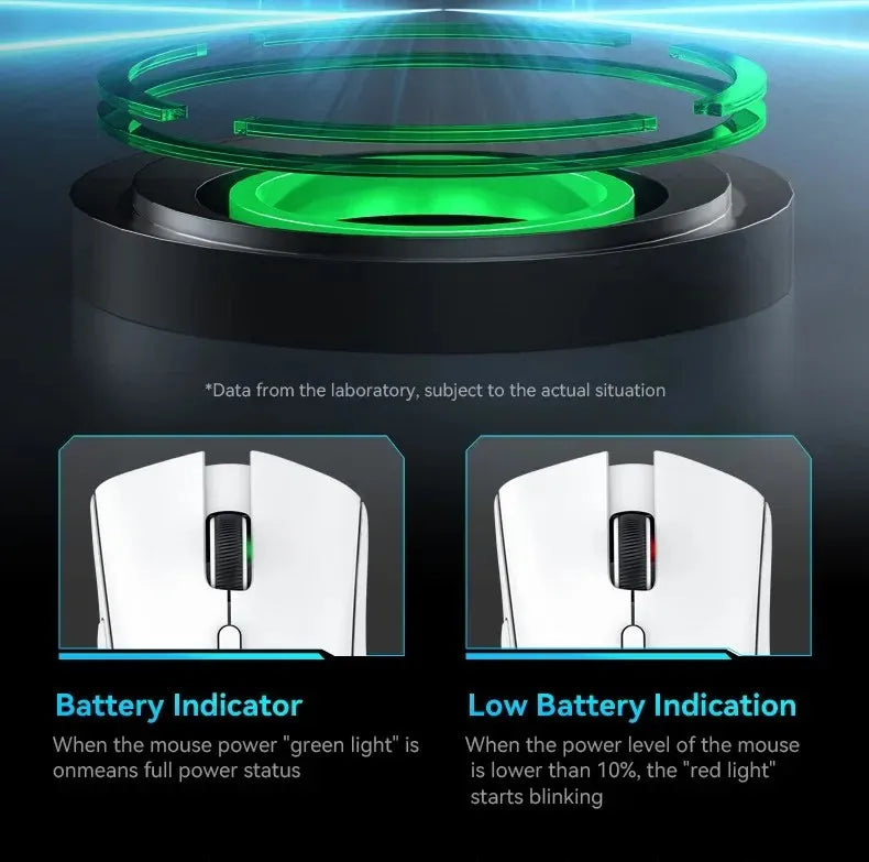Ултралека мишка ATTACK SHARK R1 59g с PAW3311, 18000DPI, 400IPS, 40G, 1000Hz, три режима, основен чип Broadcom BK3633, 20 милиона кликвания