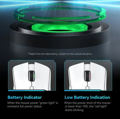 Ултралека мишка ATTACK SHARK R1 59g с PAW3311, 18000DPI, 400IPS, 40G, 1000Hz, три режима, основен чип Broadcom BK3633, 20 милиона кликвания