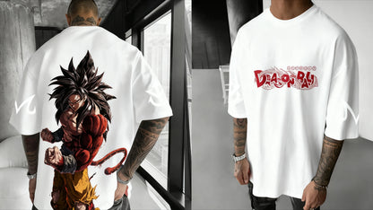 Tricou Dragon Ball Anime Super Saiyan 4 de vară pentru bărbați și femei, stil urban, lejer, casual, versatil, pentru părinți și copii