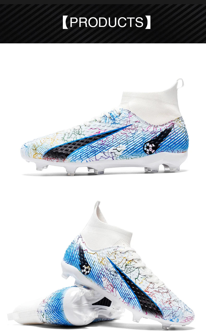 Men Soccer Shoes Kids Football Boots Women Professional Soccer Cleats Antiskid Chaussure TF/FG Outdoor Athletic Football Shoes