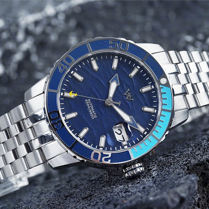 Zegarek WM – automatyczny zegarek mechaniczny NH35 z powłoką antyrefleksyjną, wodoodporny do 200, z szafirowym szkłem – Welly Merck Watch WM206