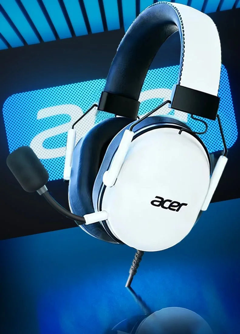 Casque de jeu Acer OHW200 filaire USB, casque audio 7.1 avec son surround et micro à réduction de bruit pour PC, ordinateur portable, gamer, nouveau 2026
