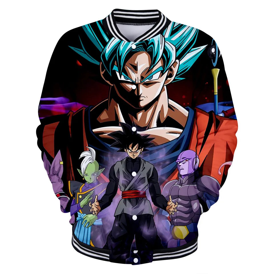 Dragon Ball Streetwear – baseballová uniforma pro muže a ženy, Son Goku, kostýmy pro dospělé, bundy, jarní a podzimní kabáty, svetry, mikiny, dárky