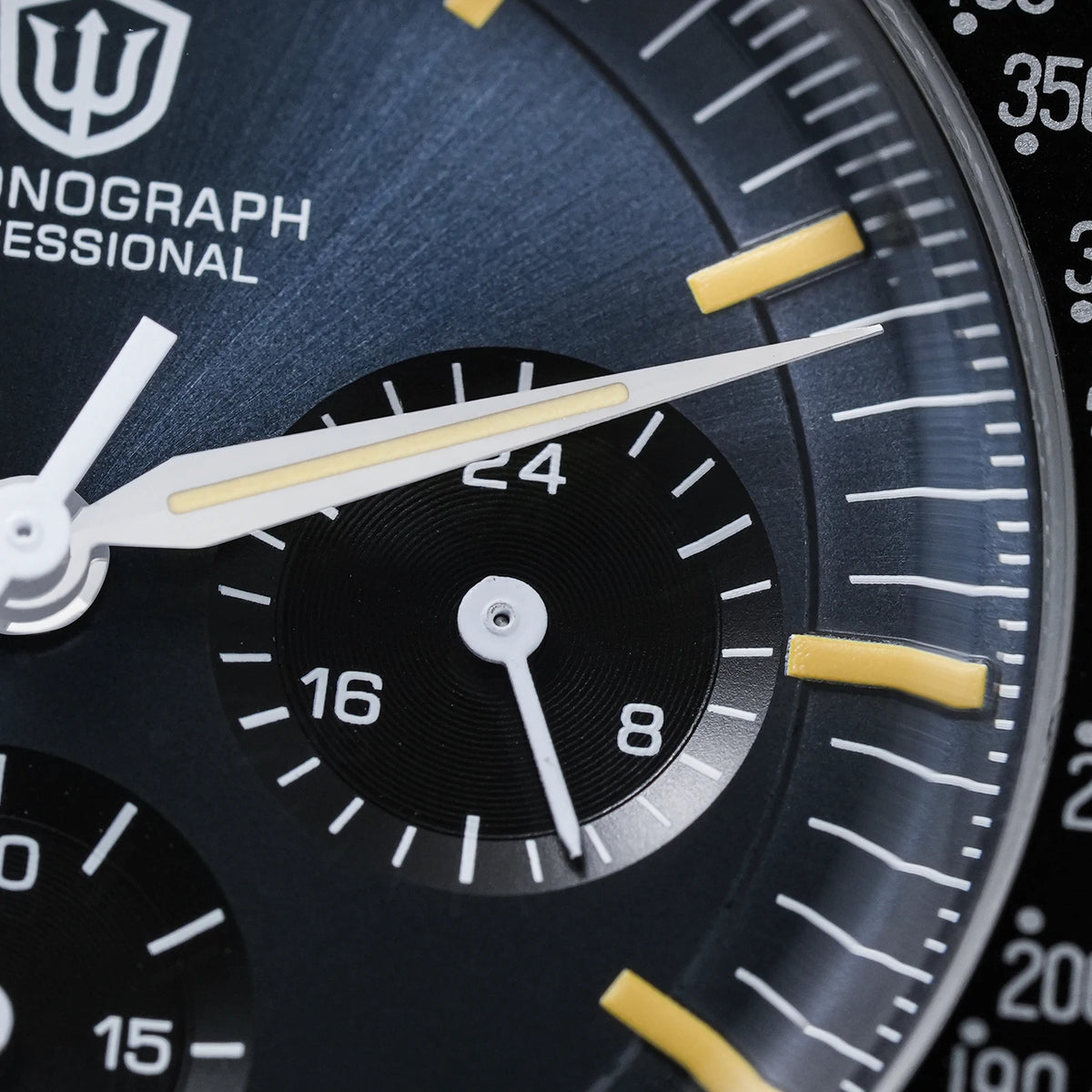Watchdives WD1863 Watch VK63 Quartz Chronograph Movement Bubble Sapphire Crystal 100m Waterproof Luminous 39mm Vintage Watches