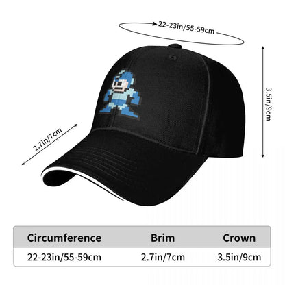 Megaman 8bits Baseball Cap Luxury Hat Golf Hood sun caps Golf Women Men's