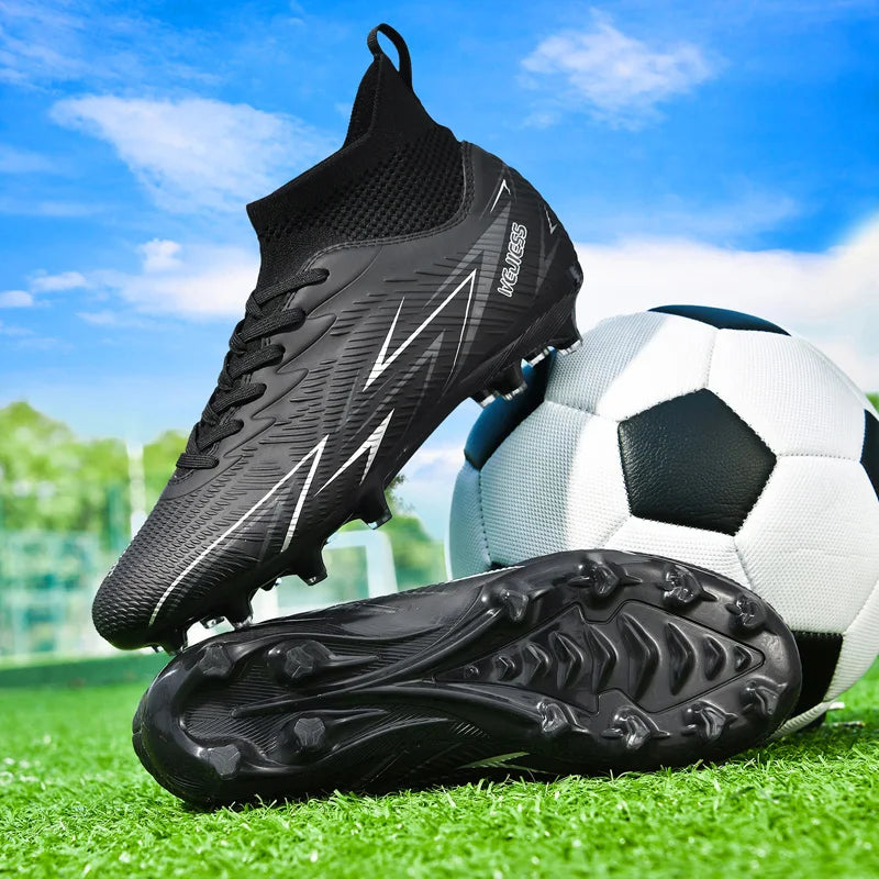 Bottes de Football professionnelles pour hommes, chaussures de Football pour adultes, baskets de sport de plein air, crampons de Football ultralégers, entraînement