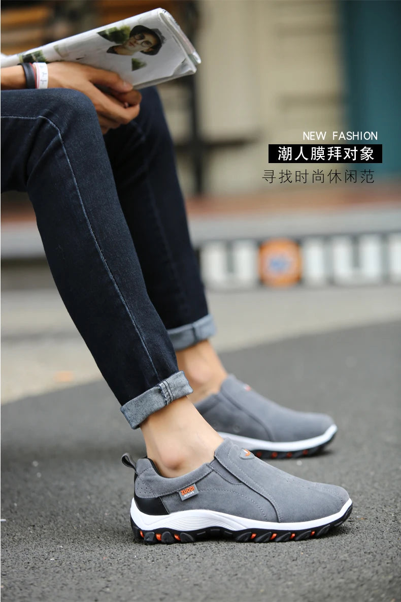Men's Fashionable Casual Sports Shoes, Outdoor Walking and Hiking Shoes, Loafers, Comfortable Shoes, Lightweight, Plus Size38-50