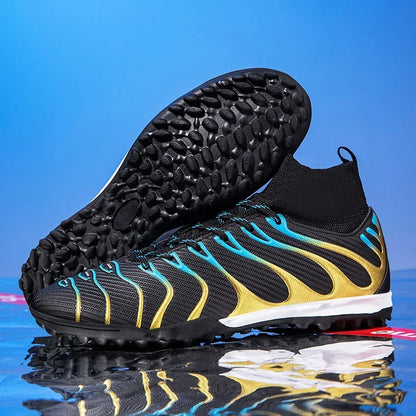 Chaussures de Football pour hommes, chaussures de Sport FG/TF, bottes d'entraînement en plein air pour garçons, antidérapantes, longues pointes, Futsal d'intérieur confortables