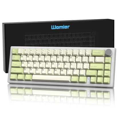 Womier VK66 PRO Pink Hot Swap Gaming Keyboard Gasket Mount RGB Gamer Keyboard Wired QMK/VIA Mechanical Keyboard for Win Mac PC