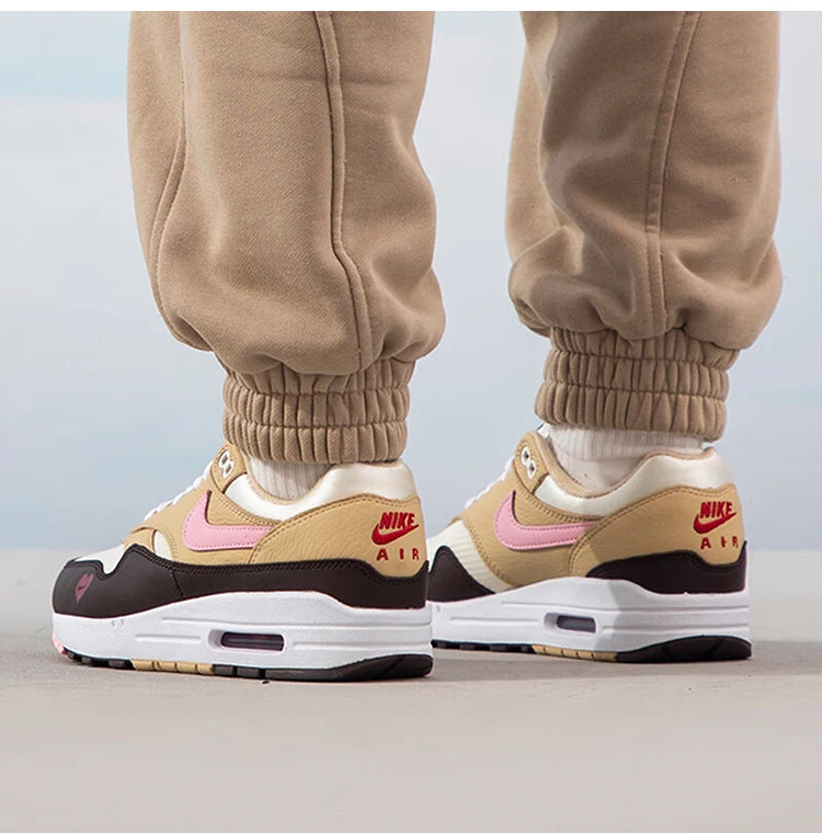 Nike Official Authentic Air Max 1 87 Women's Minimalist Sporty Casual Sneakers FZ4346-200